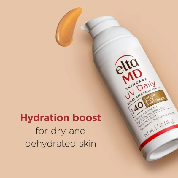 EltaMD UV Daily SPF 40 Tinted Face Sunscreen Moisturizer, Lightweight Tinted Sunscreen for Face Moisturizers, 1.7 oz Pump - Image 5