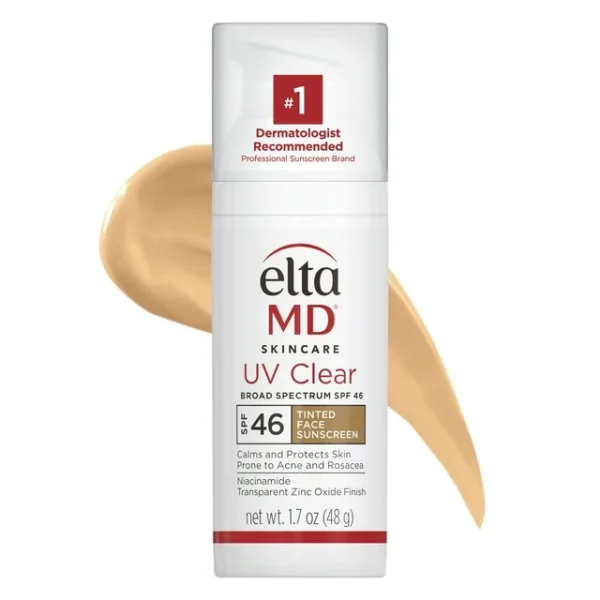 EltaMD UV Clear Tinted Sunscreen for Face - Deep Tinted SPF 46 1.7 oz