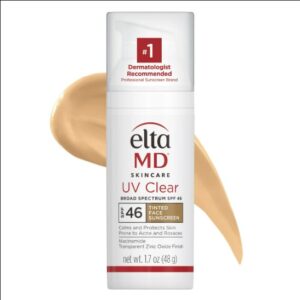 EltaMD UV Clear Face Sunscreen SPF 46, Oil Free Sunscreen Lotion,1.7 oz