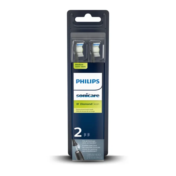 Philips Sonicare Diamondclean Replacement Toothbrush Heads, HX6062/95, Brushsync™ Technology, Black 2-pk - Image 4