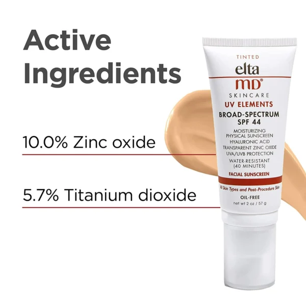 ＥｌｔａMD UV Elements SPF 44 Oil Free Face Tinted Moisturizer,2.0 oz - Image 5