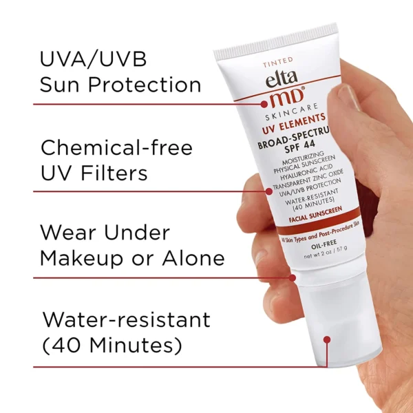 ＥｌｔａMD UV Elements SPF 44 Oil Free Face Tinted Moisturizer,2.0 oz - Image 6