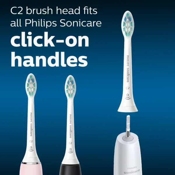 Philips Sonicare Optimal Plaque Control Replacement Toothbrush Heads, HX9024/65, Brushsync™ Technology, White 4-pk - Image 5