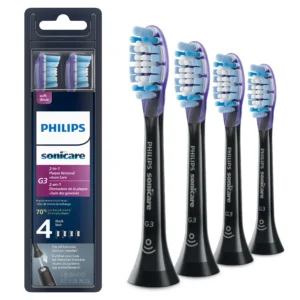 Philips Sonicare 2-In-1 Plaque Removal + Gum Care (G3) Replacement Toothbrush Heads, HX9054/65, Smart Recognition, White 4-pk