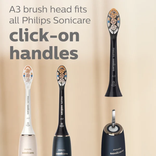 Philips Sonicare Premium All-In-One (A3) Replacement Toothbrush Heads, HX9092/95, Smart Recognition, Black 2-pk - Image 6