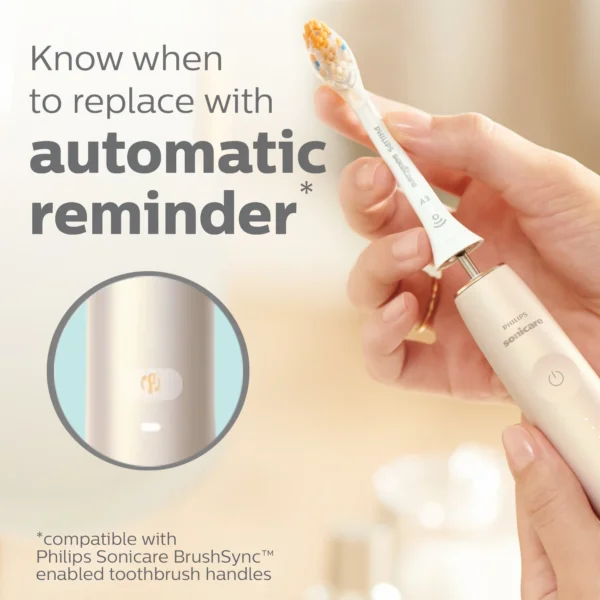 Philips Sonicare Premium All-In-One (A3) Replacement Toothbrush Heads, HX9092/65, Smart Recognition, White 2-pk - Image 5