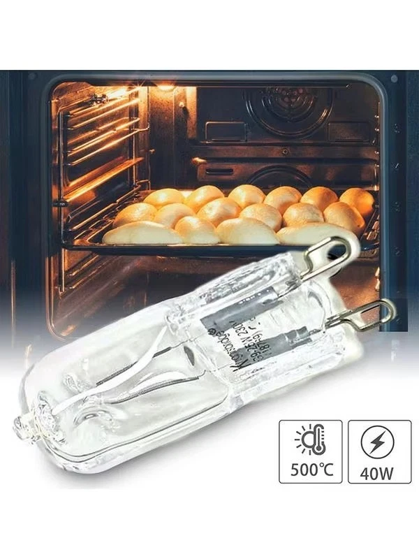 G9 40W Halogen Microwave Bulb Lamp Clear Glass Oven Light Indoor Lighting 2600K
