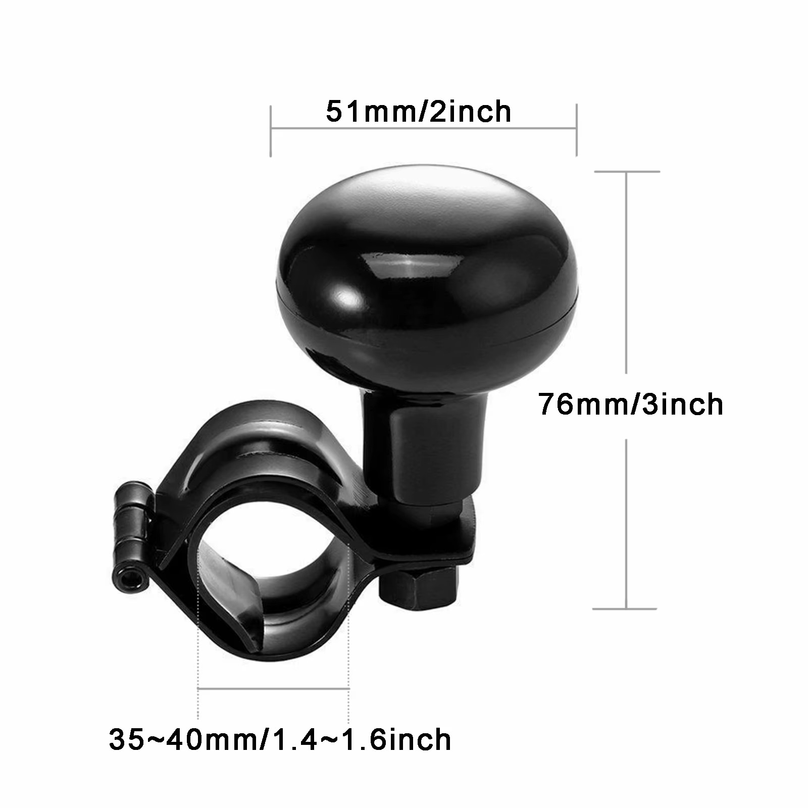 Universal Car Truck Steering Wheel Spinner Knob Handle Booster Grip Anti-Slip Heavy Duty - Image 5