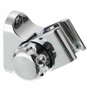 Universal Shower Head Base Wall Mount Bracket Durable ABS Chrome Finish