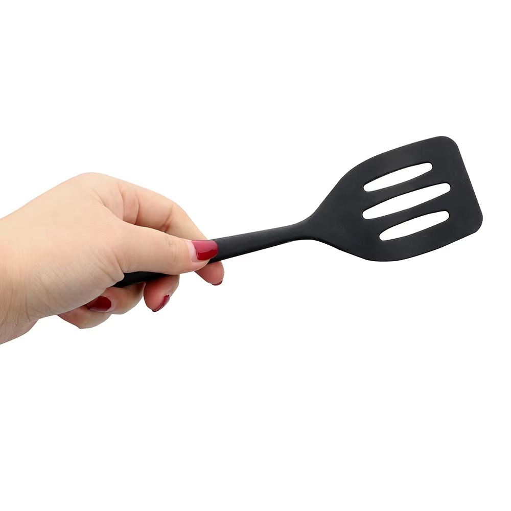 Silicone Slotted Spatula Turner for Frying Eggs Fish Pancakes Kitchen Cooking Tools - Image 4