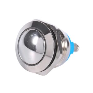 19mm 12V Waterproof Metal Momentary Push Button Horn Switch for Car
